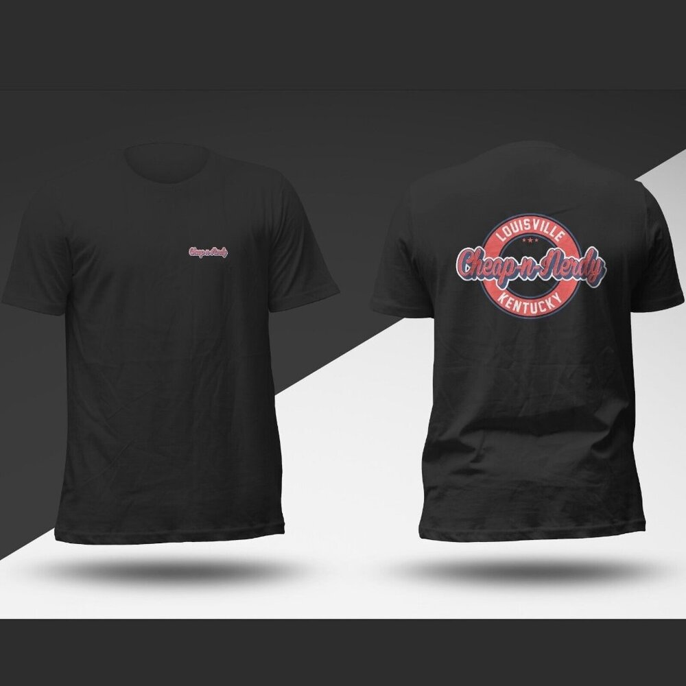 Cheap-N-Nerdy Limited Edition T-Shirt Mens Size XL‎ Short Sleeve Black Logo